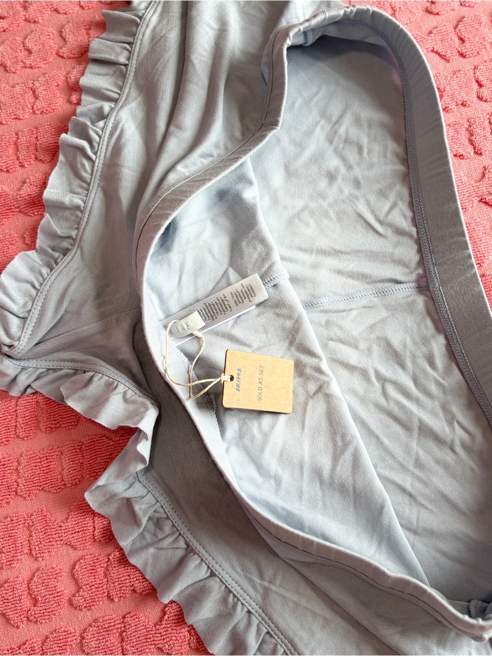 🦋SKIMS Sleep Shorts | Zen Blue | Size M | NWT 🏷️ - Picture 8 of 9